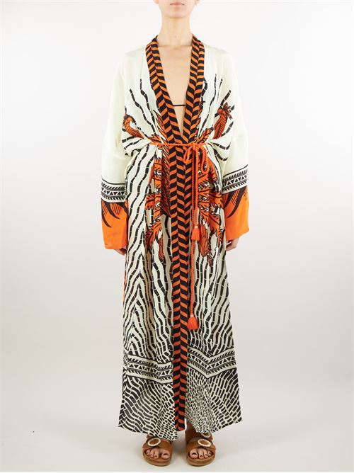 Long kimono with tiger print sun Pin Up PIN UP | Kimono | PE158A34